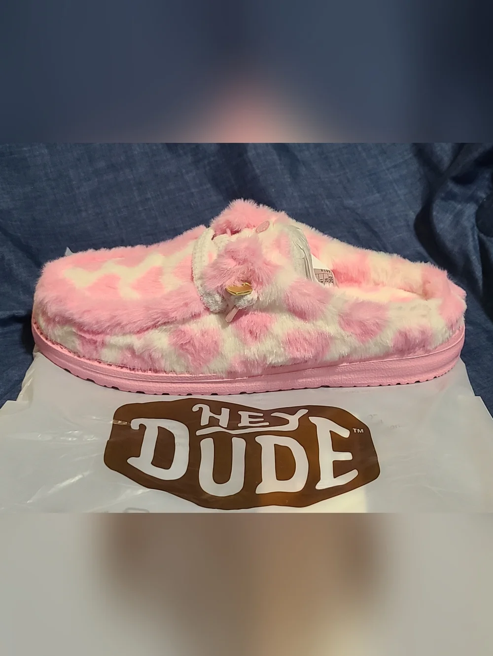 Hey Dude Wendy Heart Slippers, New In Original Packaging!  Womens 10 - Picture 5 of 10
